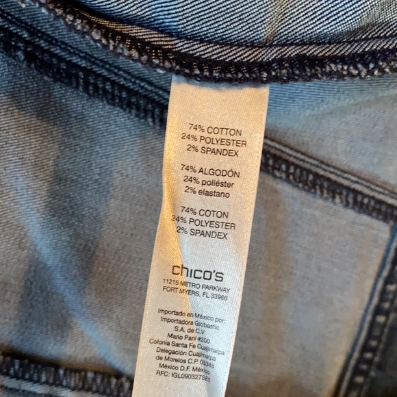 Chico’s Denim Buttoned Jacket - Picture 6 of 12